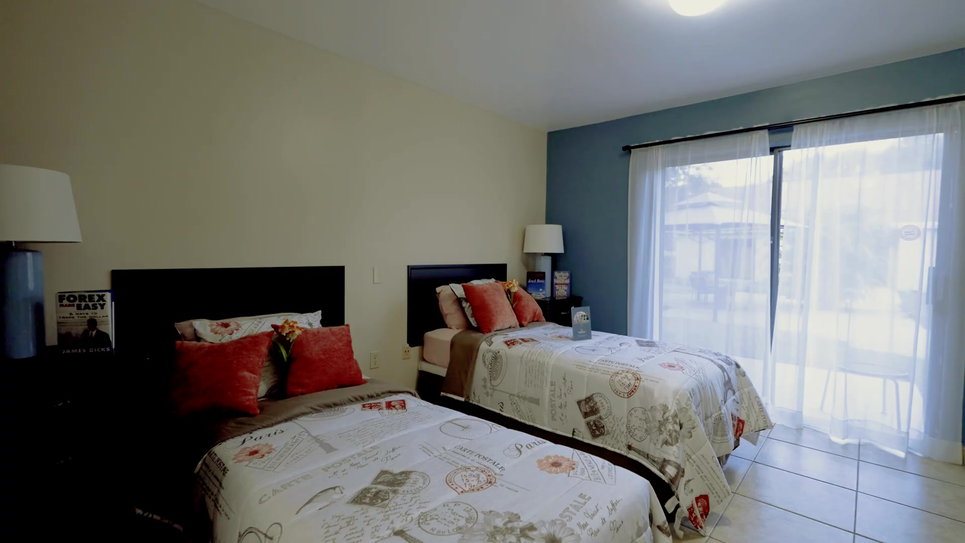 Bright private bedroom in a safe living environment at Colonial Gardens Residences residential care facility in Lauderhill FL