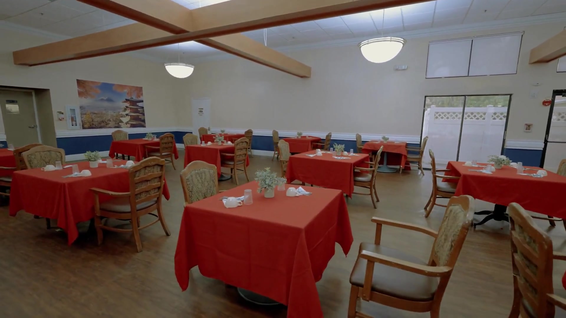 Restaurant-style dining room — Colonial Gardens Residences Lauderhill FL